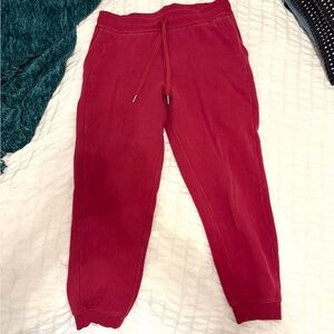 Women’s Red Jogger Pants